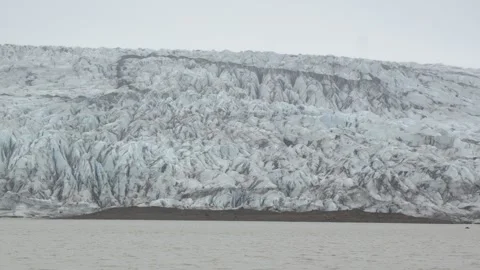 Close up of textured glacial ice in the Icelandic highlands 4K nature footage Stock Footage 339922765