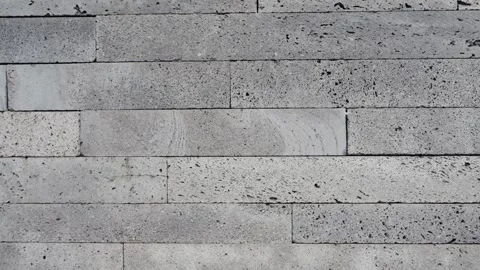 Close-Up of Textured Gray Stone Wall for Background or Texture Use Stock Footage 344858787