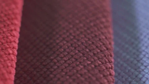 Close up of textured multi colored fabric Stock Footage 98626551