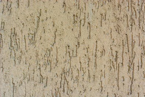 Close up textured plaster on the wall Stock Photos