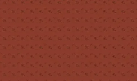 Close-up of textured red fabric background with small floral pattern Stock Illustration