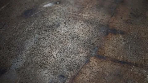 Close up textured surface of brushed metal with rust and scratches Stock Illustration