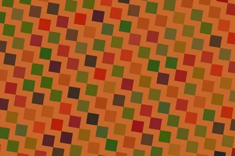 Close-up of a textured surface with red, green, and black squares Stock Illustration