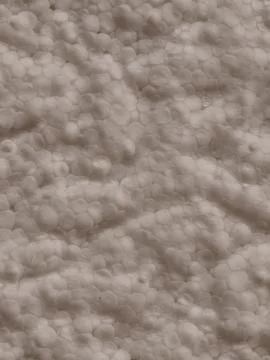 Close-up of textured white foam surface with clustered beads Stock-Fotos