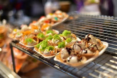 Close up Thai Pancake Stock Photos
