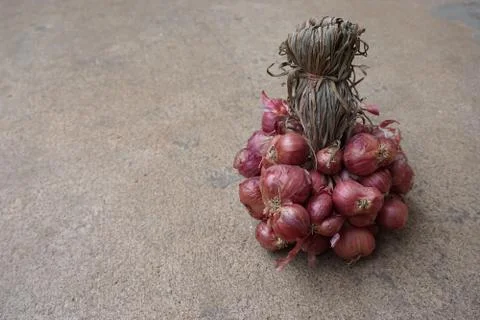 Close up of Thai red onion Stock Photos