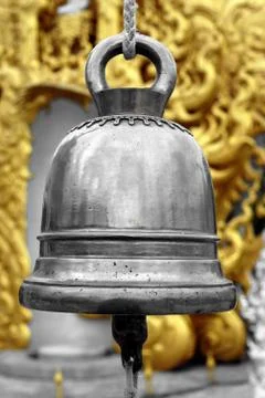 Close up of a Thai temple bell Stock Photos