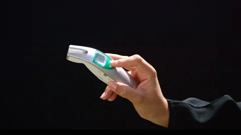 Close-up of thermometer Stock Footage 127042281