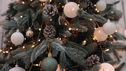 Close to those of a grade decorated with globes. Stock Footage 145284072