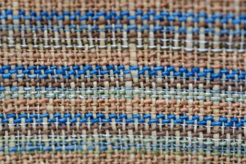 Close up thread linen fabric background texture Stock Photos