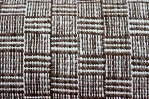 Close up thread linen fabric background texture with copy space Stock Photos