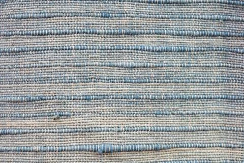 Close up thread linen fabric background texture with copy space Stock Photos