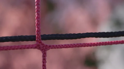 Close-Up of Threads on Netting Stock Footage 141088072