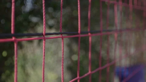 Close-Up of Threads on Netting Stock Footage 141088735