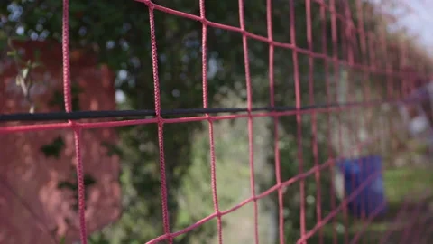 Close-Up of Threads on Netting Stock Footage 141088969