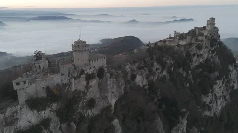 Close up on the three castles Stock Footage 324021421