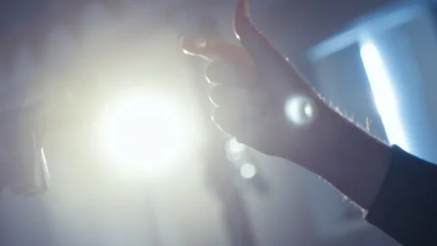 Close Up Thumb Clicking To Beat Stock Footage 284745443