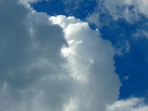 Close-up of thunderclouds in the sky before a strong storm Stock Photos