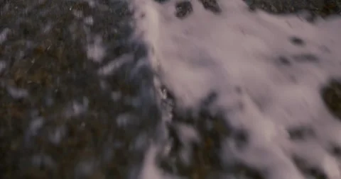 Close Up Tide Going Out Stock Footage 284742060