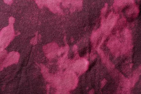Close up tie dye pattern on cotton fabric Stock Photos