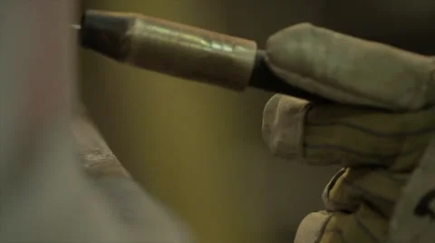 Close up of tig welder Stock Footage 41666912