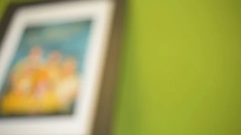 Close Tilt Down to Amazon Alexa Turning Blue Stock Footage 111336246