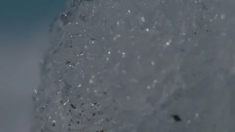Close Up Tilt Down of Ice Stock Footage 292941522