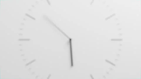 Close-Up Time-Lapse Seamless Loop Animation of Classic Wall Clock Background Stock Footage 315336908