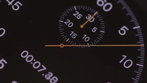 Close of a Timer on a Digital Clock Face Stock Footage 208758806