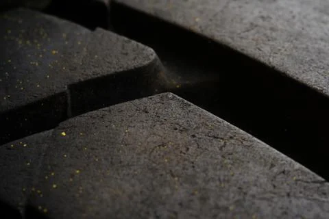 Close up tire texture pattern with highlight Foto stock