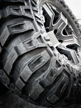 Close up off tire track . Stock Photos