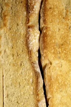 Close up of toast bread food texture golden toasted 库存照片