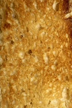 Close up of toast bread food texture golden toasted Stock Photos