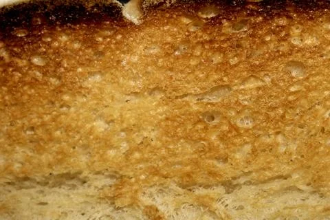 Close up of toast bread food texture golden toasted Stock Photos