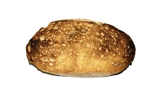 A Close Up of a Toasted Home Made Bread Slice Toast Showing Texture Stock Photos