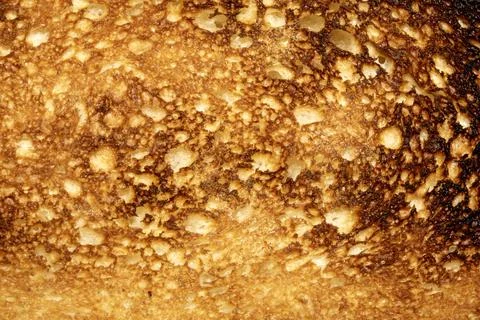 A Close Up of a Toasted Home Made Bread Slice Toast Showing Texture Stock Photos