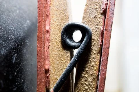 Close up of toaster clothespin Stock Photos