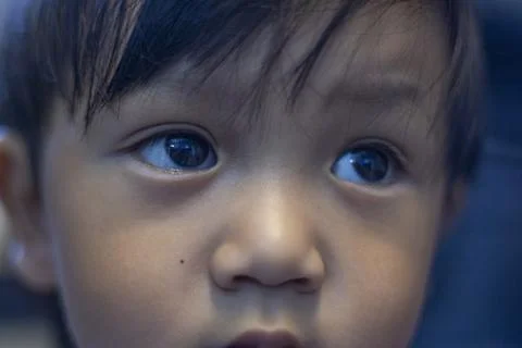 Close Up Of A Toddler Face Stock Photos