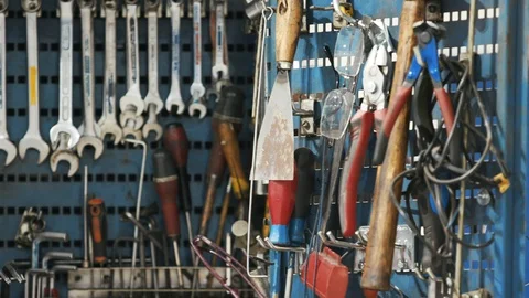 Close up Toolcabinet Stock Footage 103774742