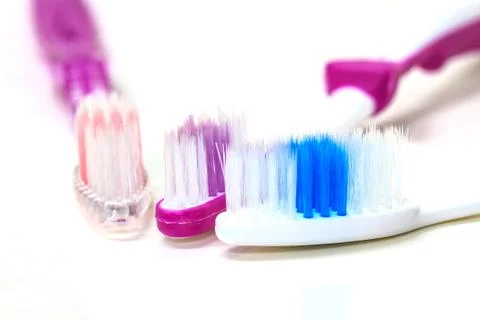 Close up tooth brush Stock Photos