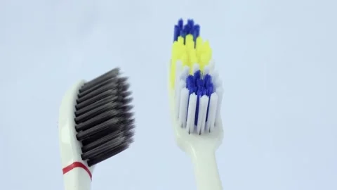 Close up toothbrush footage 4 Stock Footage 149192016
