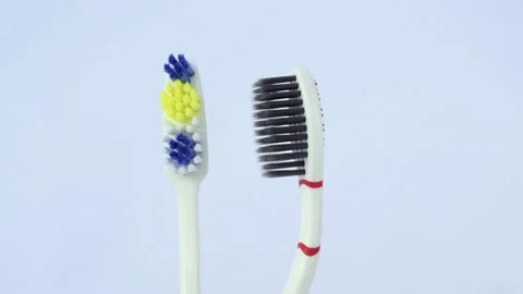 Close up toothbrush footage Stock Footage 149191943
