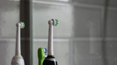 Close up of toothbrush San Francisco CA USA May 15 2026 Stock Footage 334969812