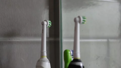 Close up of toothbrush San Francisco CA USA May 15 2026 Stock Footage 334969815