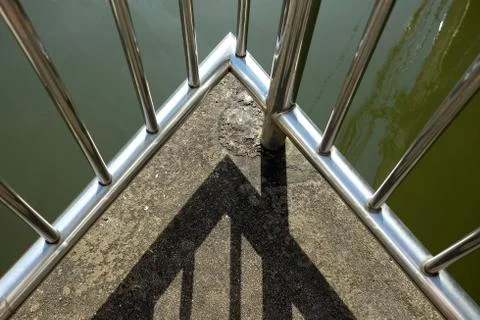 Close-up Top Angle View of Overpass. Stock Photos