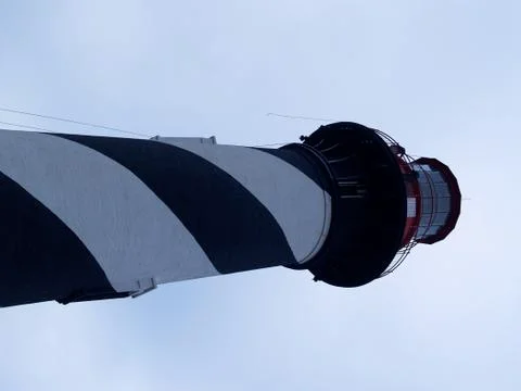 Close-Up of the Top of a Lighthouse Stock Photos