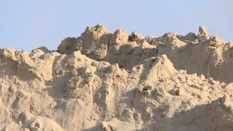 Close up top view of pile of sands for concrete cement mix or mortar. Stock-Footage 166463271