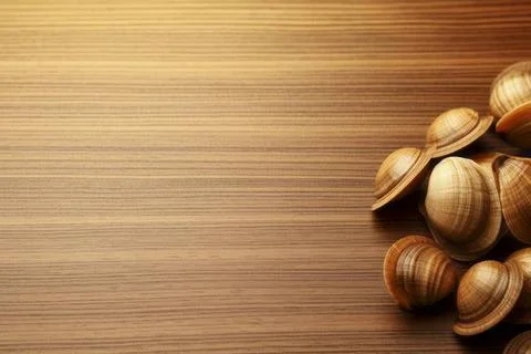  Close-up top view of shellfish texture showcasing intricate details with ... Stock Photos