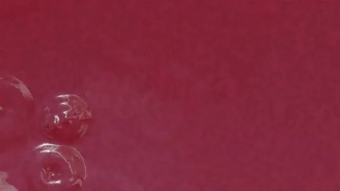 Up close, top view, waves of the blood surface. 4K animation Video stock 188737324