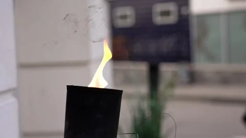 Close up of a torch 1 Stock Footage 266729444